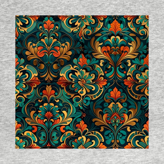 Rococo style pattern by LeahHa